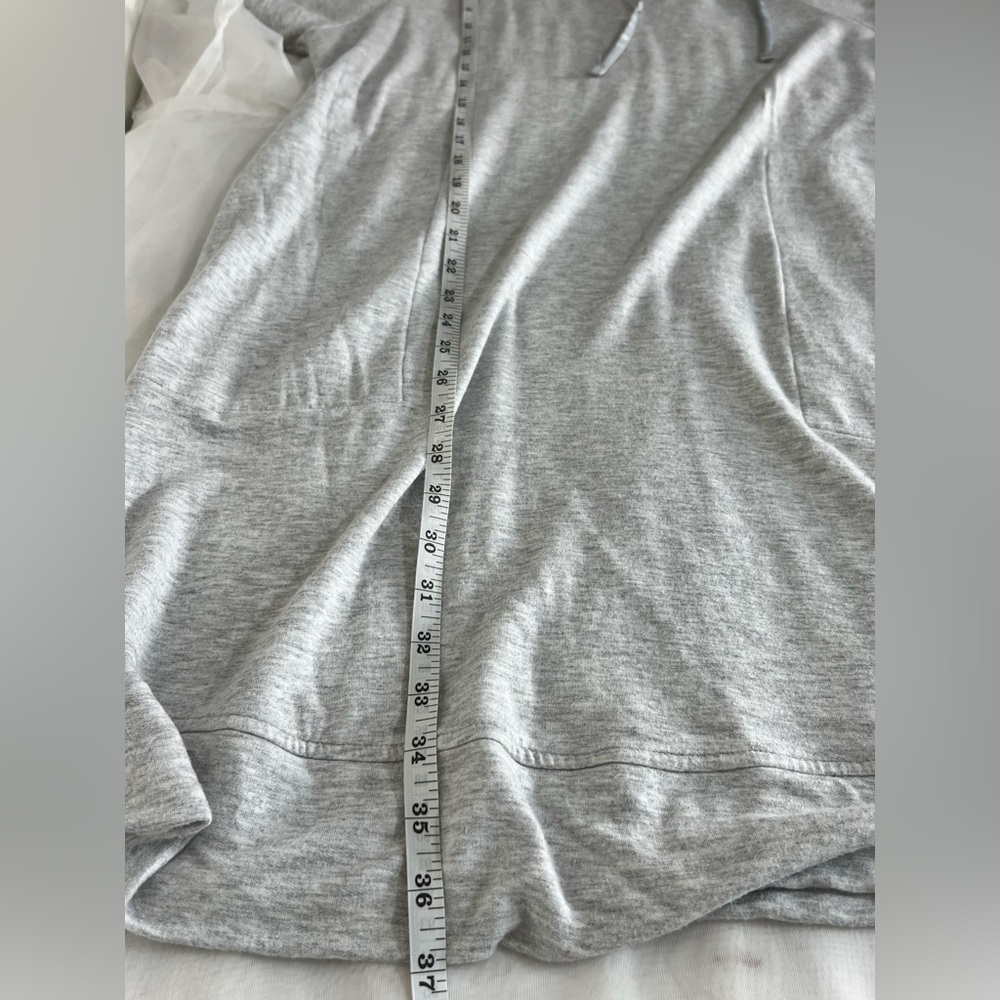Lou & Grey Signature Soft Hooded Gray T-Shirt Dress Size Medium - Picture 7 of 9